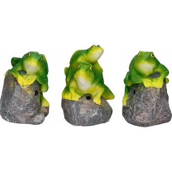 Figurka Žába na kameni se zvukem Mix 1 Ks