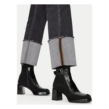 Dámské kozačky Polokozačky Hispanitas Velour Str-I24 HI243664 Černá 40