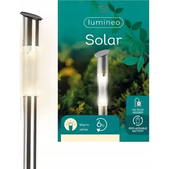 Venkovní osvětlení Solární zahradní lampa LED teplá bílá 57 cm