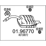 Zadní tlumič výfuku MTS 01.96770