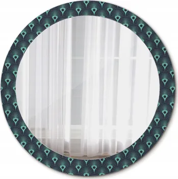 Zrcadlo Zrcadlo Závěsné do Koupelny Květinový Vzor 80cm