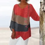 Brilliant Fashion Asymetrická tunika patchwork Velikost: 4XL, Barva (Varianta): T-16