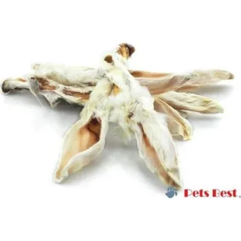 Krmivo pro psa Pets Best, králičí uši se srstí, 90 g