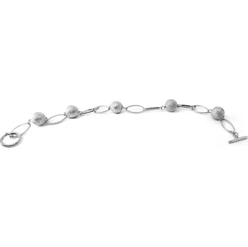 Náramek Stříbrný náramek kuličky 18 cm (Stříbrný náramek s kuličkami)