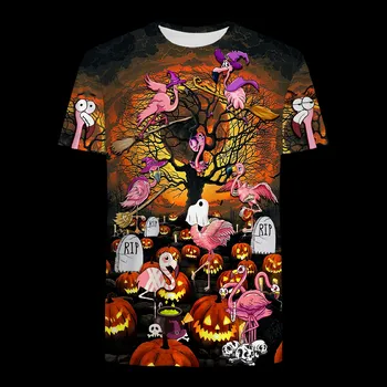 Dámské tričko Tričko s potiskem 3D CS591 psy Velikost: 7XL, Barva (Varianta): Barva