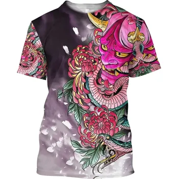 Dámské tričko Tričko s potiskem 3D CS590 Buddhism and Oni Mask Velikost: 2XL, Barva (Varianta): barva 10