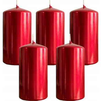 Svíčka Tradiční parafínová svíčka bez vůně Pom Pom Candles 5 ks
