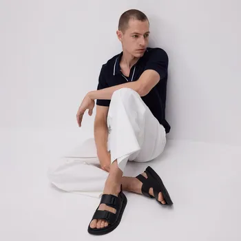 Dámské sandále Reserved - Kožené sandály - černý - 232CR-99X - 232CR-99X-43