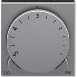 Termostat univerzální otočný - ovládací část ABB Levit M 3292H-A10101 69 ocelová / kouřová černá