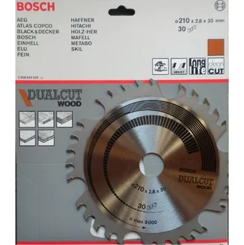 Pilový kotouč Pilový kotouč DUALCUT WOOD Bosch 210x20mm 30 zubů