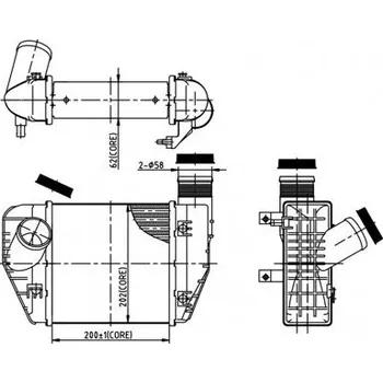 Chladič motoru Chladič turba HART 612 713