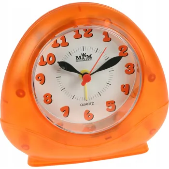 Budík Budík MPM Quality oranžový, 10,5 cm