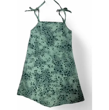 Dívčí šaty Dívčí šaty na ramínka 128-164, velikost 152, Barva Zelená, Složení materiálu 100%polyester