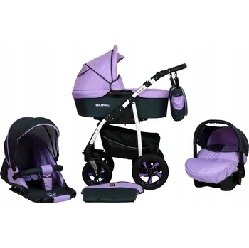 Kočárek DĚTSKÝ KOČÁREK VERDI SONIC 3V1 + TAŠKA + PŘÍSLUŠENSTVÍ