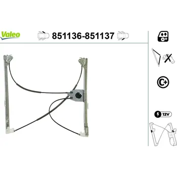 Stahovačka okna Zvedací zařízení oken VALEO WYPRZEDA˝ 851136