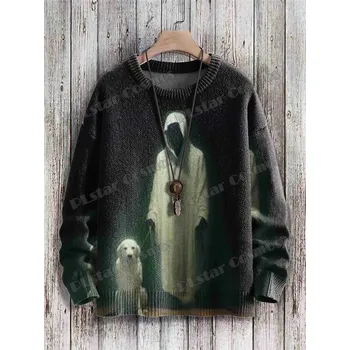 Dámský svetr Unisex svetr s potiskem CS1128 Ghost Swing Velikost: XL, Barva (Varianta): Svetr 6