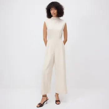 Dámské šaty Reserved - Overal s dlouhými nohavicemi - krémová - WW272-01X - WW272-01X-M