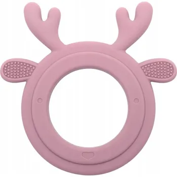 Kousátko na prořezávání zoubků Bosso Baby silikonové růžové