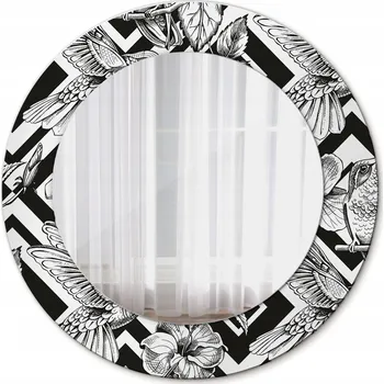 Zrcadlo Nástěnné zrcadlo se skleněným fotorámečkem Kolibříci 50 cm