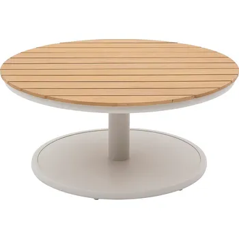 Zahradní stůl Hliníkový stolek EMOTION Ø 87 cm (teak)