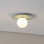 TK Lighting Stropní světlo Pixie, mátově zelené, sklo, Ø 25 cm, koule, G9 - Ø baldachýn 12 cm mátově zelená, opálová 1x 8 W LED - Doprava zdarma