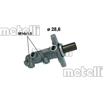 Brzdový válec Hlavní brzdový válec METELLI 05-0848