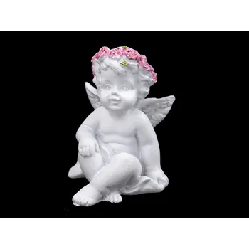 Vánoční dekorace Dekorace anděl - malý, barva 3 bílá