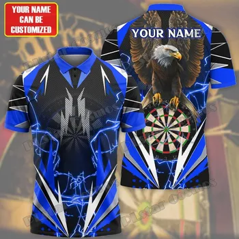Dámské tričko Unisex tričko polo s potiskem Vlk wolf Darts šipky CS3335 Velikost: 3XL, Barva (Varianta): barva 1