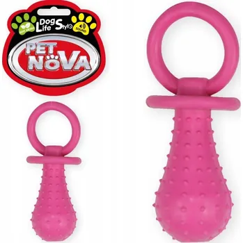Hračka pro psa PET NOVA Mátový dudlík se zvonkem, kousátko - hračka pro psy, TPR guma, 14 cm