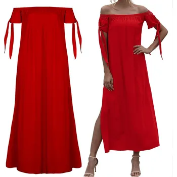 Dámské šaty SNM šaty pro běžné nošení, glamour maxi, univerzální velikost