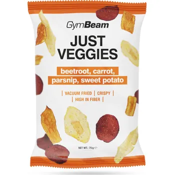 Fitness Just Veggies - směs zeleninových lupínků - GymBeam Balení (g): 12 x 75 g