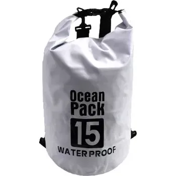 kempingová židle Ocean Pack, vodotěsný vak 15L bílý (OCP15W)
