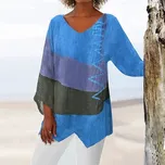 Brilliant Fashion Asymetrická tunika patchwork Velikost: 4XL, Barva (Varianta): T-17