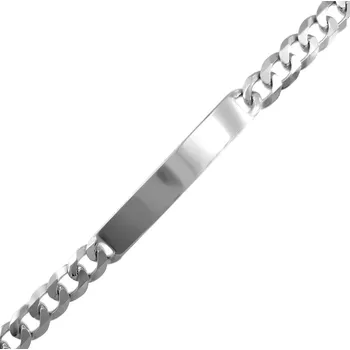 Náramek Leru Stříbrný náramek s destičkou Délka náramku: 21cm(váha 12,20)