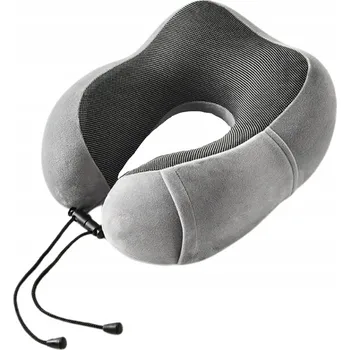 Polštář POLŠTÁŘ POLŠTÁŘ ROHLÍK NA KRK TURISTICKÝ SVĚTLE ŠEDÝ