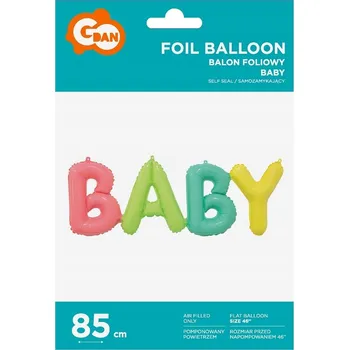 Balónek Fóliový balónek Nápis BABY 85 cm GoDan - Balónky pro různé příležitosti - Na Párty