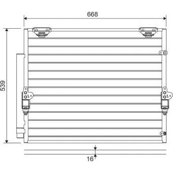 Výparník klimatizace Kondenzátor, klimatizace VALEO WYPRZEDA˝ 822621