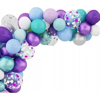 Balónek BALÓNKOVÁ GIRLANDA s páskou MOŘSKÁ PANNA jednorožec FIALOVÁ