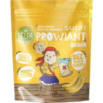 Sušené ovoce HELPA SUŠENÝ BANÁN KŘUPAVÁ SVAČINKA BEZ PŘIDANÉHO CUKRU 9g