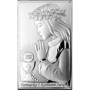 Obraz STŘÍBRNÝ OBRAZ 925 SVATÉ SVATÉ PŘIJÍMÁNÍ SVATÉ GRAVÍROVÁNÍ DÁREK