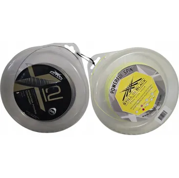 Struna na výplet tenisové rakety TENISOVÝ VÝPLET STILL IN BLACK 1.25MM 120M / 1.30MM 120M SADA 2 KUSŮ