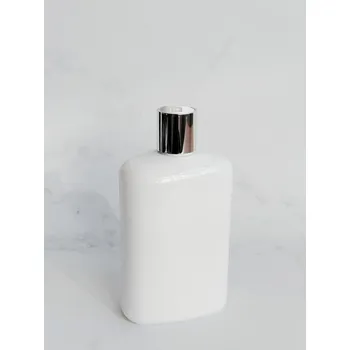 Dávkovač mýdla Dávkovač mýdla oválný LIMA 400 ml bílý s bílo-stříbrným DISC TOP