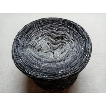 Příze Dáma noci 3-nitka 1000m s lurexem (Duhové klubko s lurexem Dáma noc)