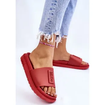 Dámské pantofle Dámské pantofle Big Star - červené velikost 37 červená