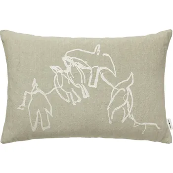 Polštář Ferm Living, Dekorativní polštář Vuelo 60 x 40 cm šedo-zelený - Formadore