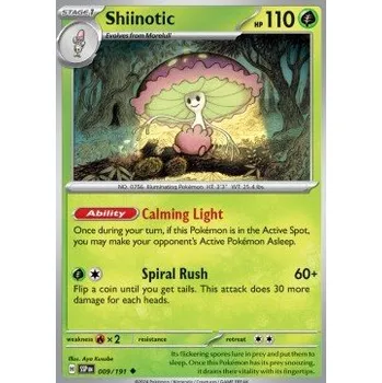 Sběratelská karetní hra Pokémon SSP 009/191 Shiinotic - Surging Sparks Stav: Near Mint, Verze: REVERSE HOLO