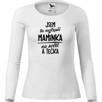 Dámské tričko DOBRÝ TRIKO Dámské bavlněné triko Nejlepší maminka na světě Velikost: 3XL, Barva: Bílá