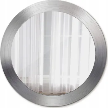 Zrcadlo Kulaté nástěnné Zrcadlo imitace kovu 70 cm