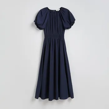 Dámské šaty Reserved - Maxi šaty - tmavomodrá - 973FB-59X - 973FB-59X-L