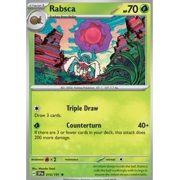 Karetní hra Pokémon SSP 014/191 Rabsca - Surging Sparks Stav: Near Mint, Verze: REVERSE HOLO